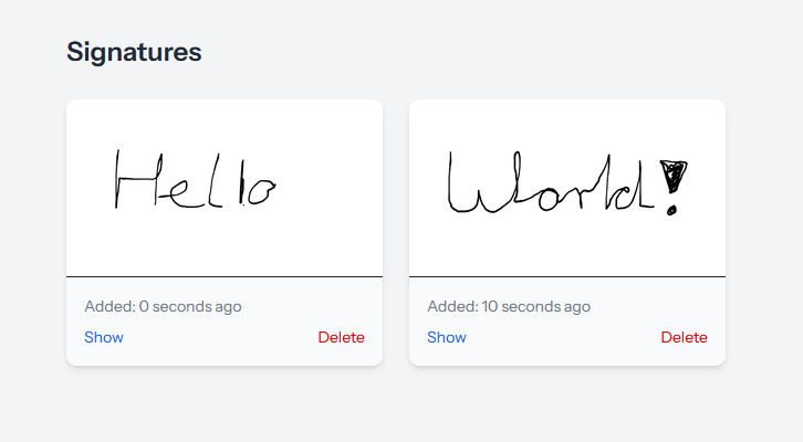 PoC Signatures Canvas